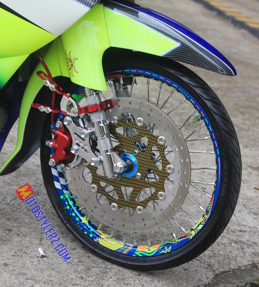 Modifikasi Jupiter Z : Roda (Dikawal variasi cakram)