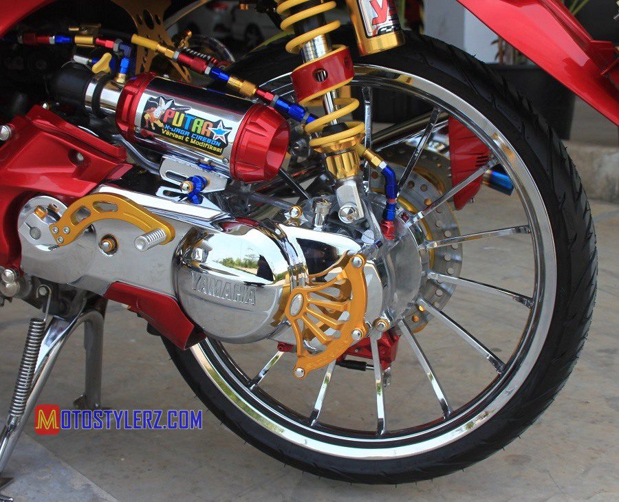 Modifikasi Yamaha Fino 2014 : CVT-Dipermak Kinclong