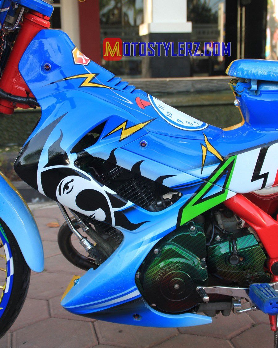 Modifikasi Suzuki Satri FU : Dek Tengah (Dikreatifi Airbrush)