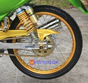 Modifikasi Yamaha Vega R : Roda Blk-Dikawal Sok NTC