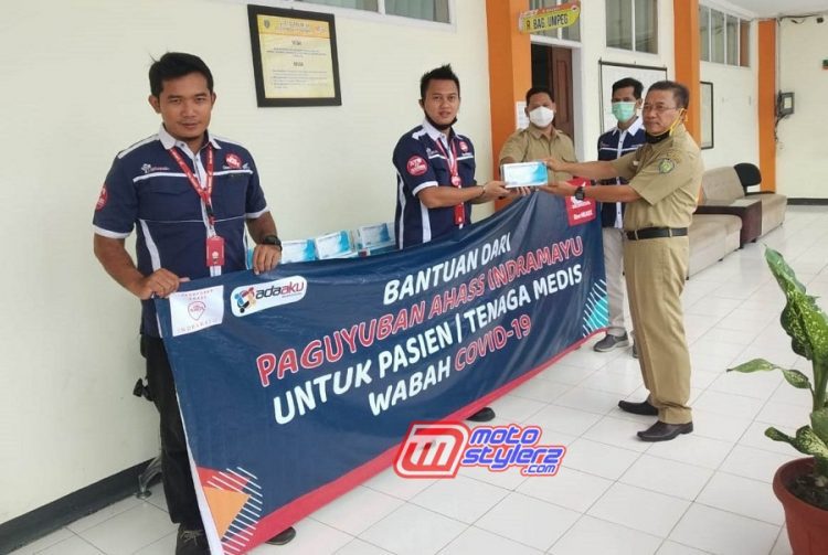Penyerahan Bantuan Untuk Tenaga Medis Kepada RSUD Indramayu Oleh Paguyuban AHASS Indramayu