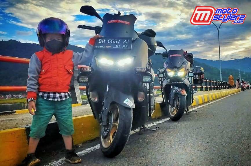 Belda-Usia 4 Tahun, Setia Menemani Aktifitas Turing Ayah Tercinta