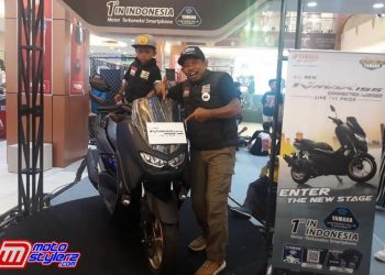 Lilik Gunawan & Balda (Putra) Mendapat Suprise Hadiah All New Yamaha NMAX 155 Connected ABS Dari Sabang Raya Motor Grup (Dealer Yamaha Jambi)