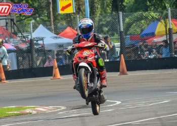 Selebrasi Rio Adi Sebelum Melewati Garis Finish