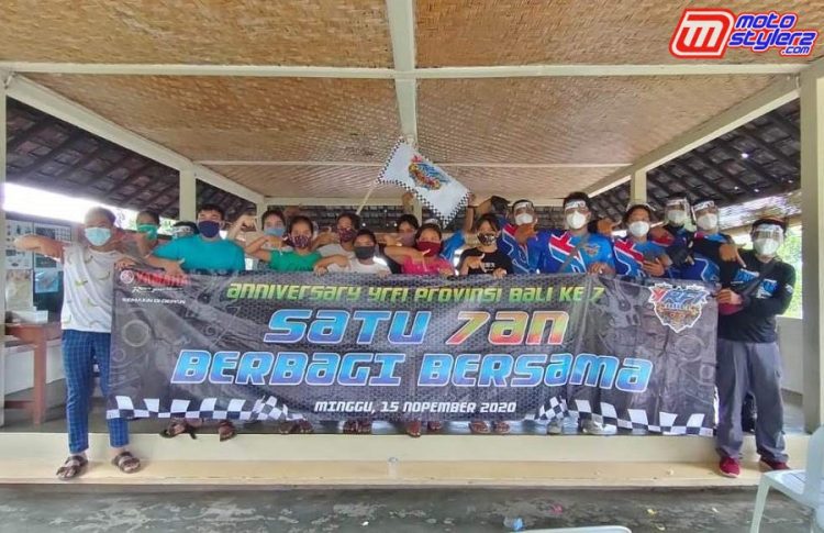 7th Anniversary YRFI Bali-Dikemas Berbeda Bareng Aksi Baksos