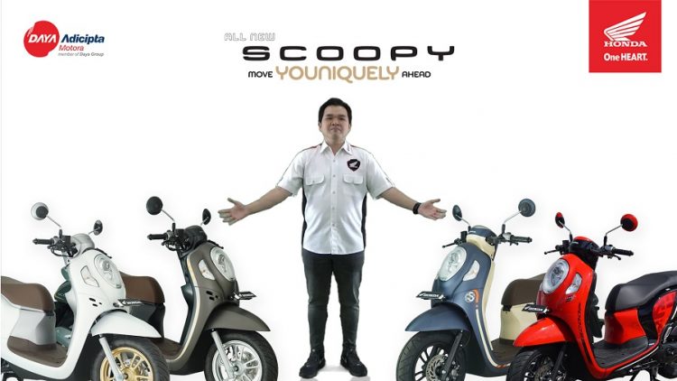General Manager Motorcycle Sales, Marketing, & Logistic DAM, Lerri Gunawan Memperkenalkan All New Honda Scoopy ke Warga Jawa Barat Secara Virtual