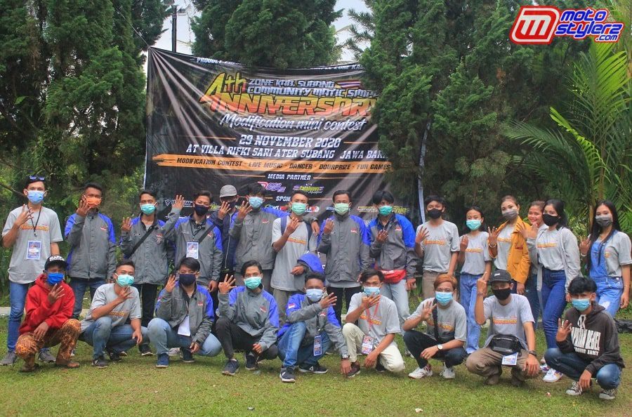 Keluarga Besar Community Matic Simple Zone Subang-Makin Solid Di Ultah Ke 4, Bukti Real Warnai Otomotif Kota Subang