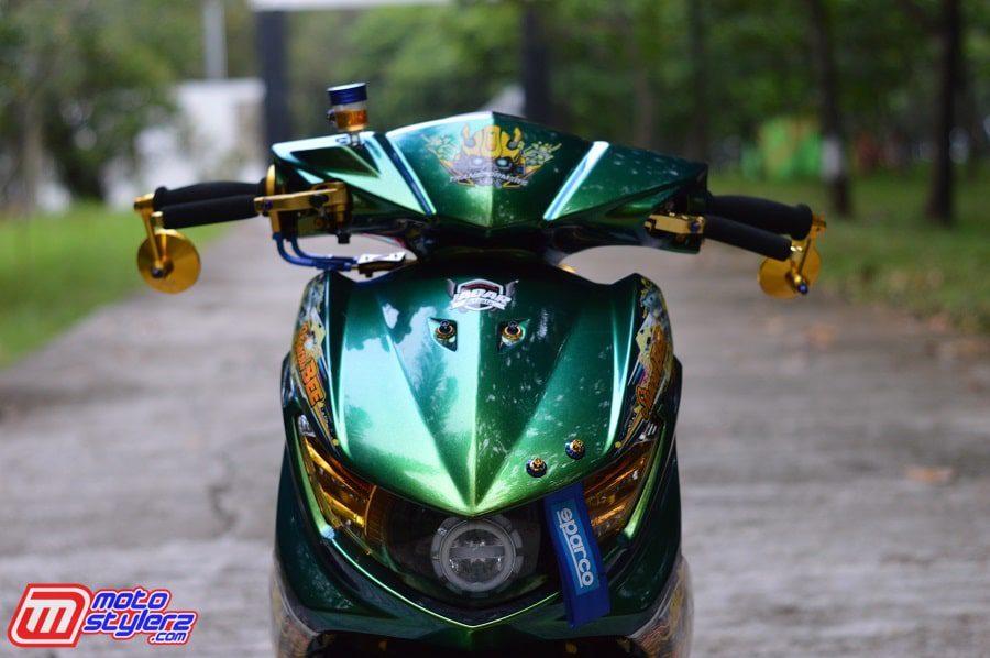 Repaint Bodi-Pilih Tema Bunglon, Hasil Lebih Joss