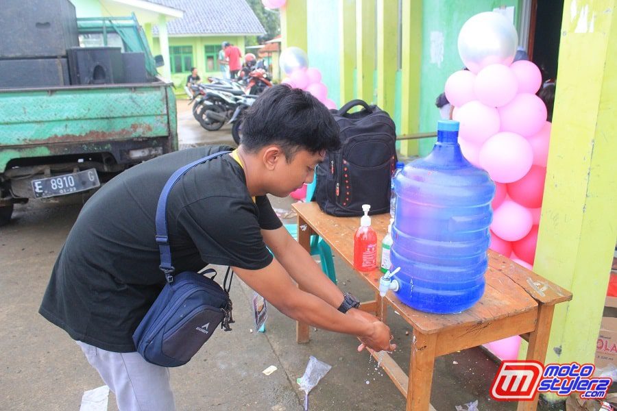 Tempat Cuci Tangan-Bukti Penyelenggara & Peserta Taat Protocol Kesehatan