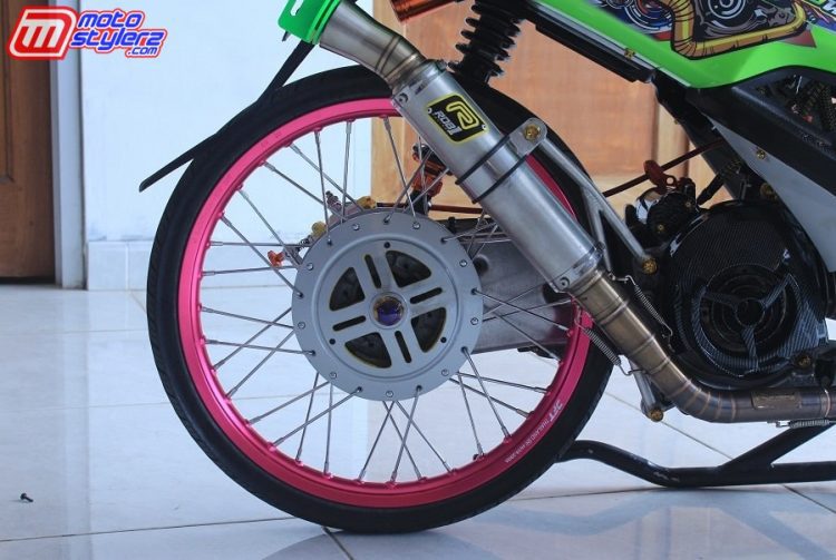 Tromol Blk-Dipikiat Variasi Coak, Performa ROB1 Muffler Jadi Andalan