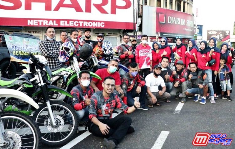 Squad Rider Brata's Unigal bareng Srikandi Brata's Unigal