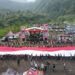 Pembentangan Bendera Merah Putih Raksasa Jadi Simbol Berjiwa Nasionalis
