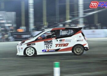 Aksi Alinka (Peslalom Wanita) Bareng Toyota Team Indonesia