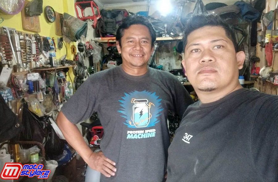 Kanan (Geri Turgariana) feat Ak Ponco (Kiri)-Kompak Munculkan Terus Katya Custom Sarat Prestasi
