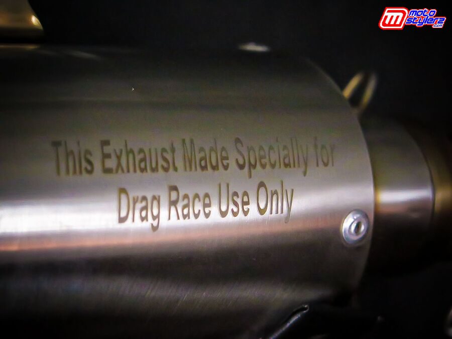Knalpot TZM Project Dragbike Series memiliki bahan Stainless Steel