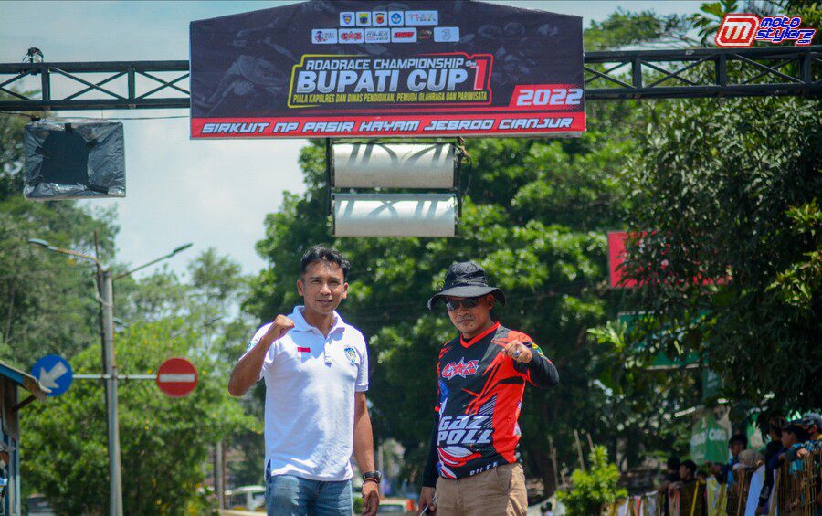 Kabid R2 IMI Jabar (Irvan Octavian) bersama Ketua Korwil IMI Cianjur (Deni Indrayana) Atau Akrab Disapa Mang Gawel