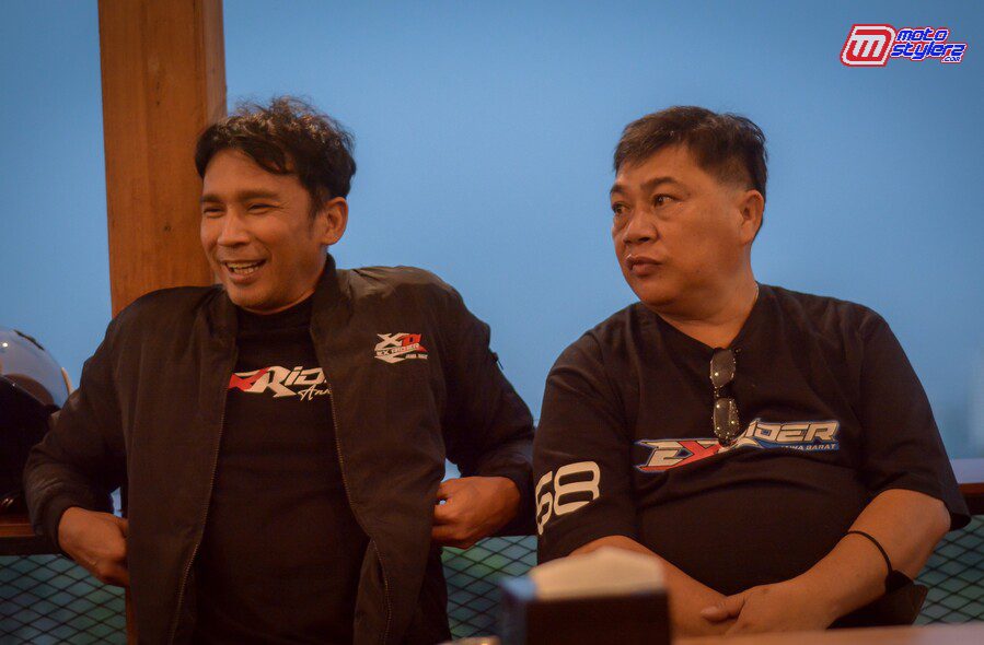 Irvan OC bersama koh Yonk selaku pembina Ex Rider Jabar