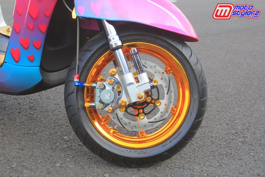 Pelek-Mewah Berlapis Teknik Spray Chrom