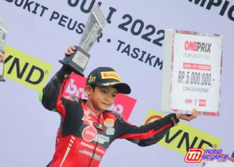 Abimanyu Raih Podium Pertama kelas OnePrix 4 Beginner Tasikmalaya