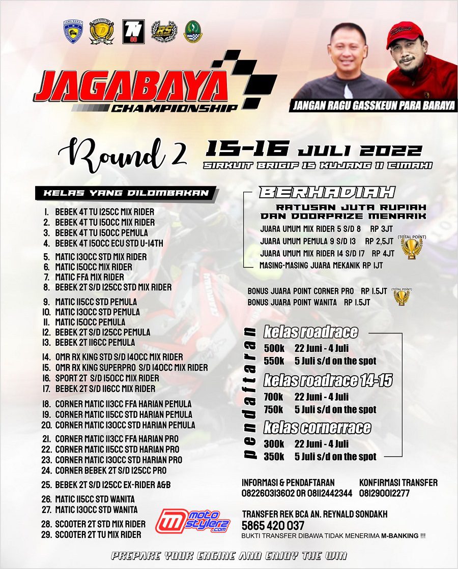 Kategori Lengkap Jagabaya Road Race Championship Round 2