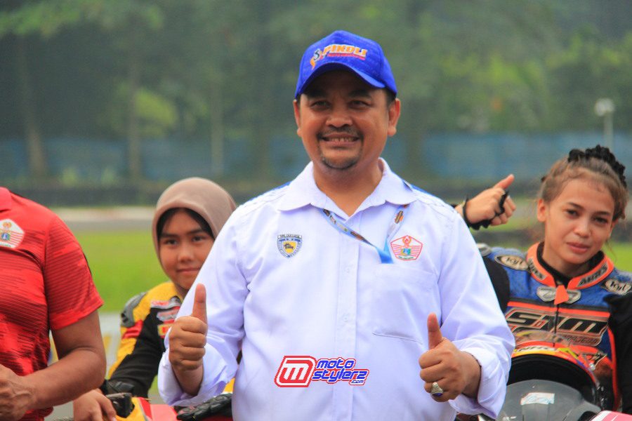 H. Supriyono selaku ketua penyelenggara, sekaligus Kabid Roda 2 IMI DKI