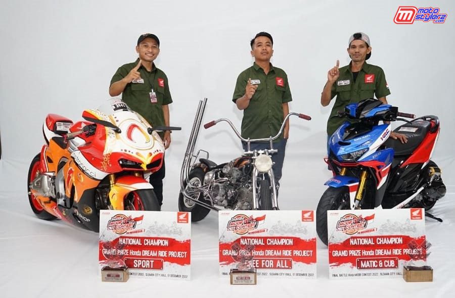 3 Peraih National Champion Honda Modif Contest 2022