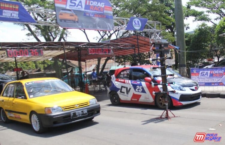 Hajatan SA Drag Race Di Cimahi, Meriah Bareng 204 Stater