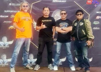 Teguh M Arief (Dua Dari Kanan) Bersama Perwakilan Managemen TZM Project Siap Menyapa Modifikator Jambi Dalam Event Jek Modif Contest (18-19 Februari 2023)