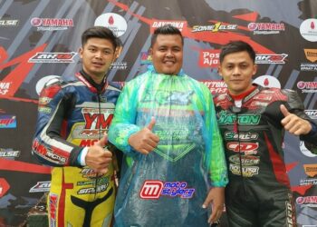 Rio Adi & Azi Zihad, Ditemani Rahmat (Manager) Sukses Podium Bergengsi Untuk Matic 130cc Open (Pangandaran)