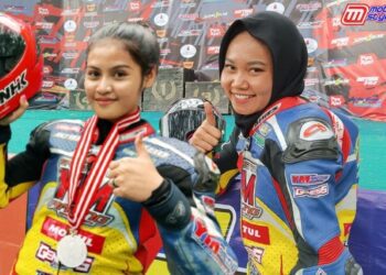 Sari Agustina & De Atun (Duo Lady Racer YM Racing), Torehkan Kemenangan di Road Race PT Pos Indonesia Some1Else (Pangandaran)
