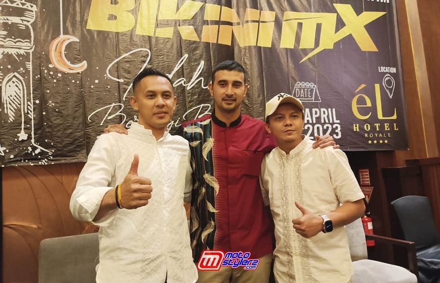 Ali Syakieb (Tengah) Terpilih Memimpin Bikini MX Masa Bakti 2023-2024, Ditemani Bro Dody (Kanan) Ketua Harian & Bro Nizam (Kiri) Ketua Pelaksana