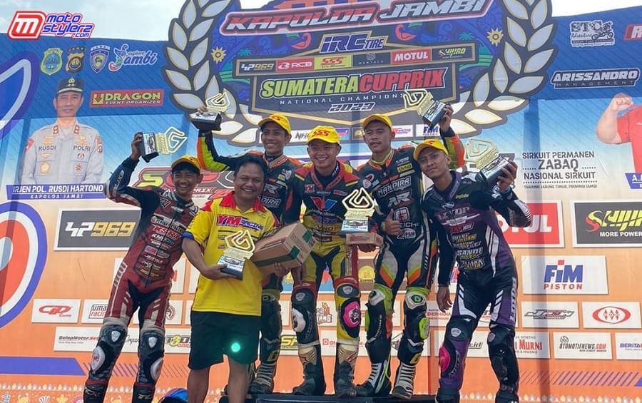Yodi Rustandi (Owner YM Racing) Menemani Jawara Matic 131cc Std Terbuka, Rio Adi Pemuncaknya