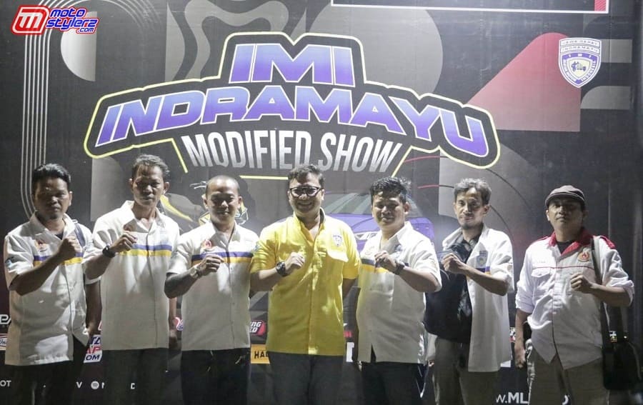 Daniel Mutaqien Syaifudin (Ketua IMI Jabar) Hadir Menyemangati Kinerja Luar Biasa Andry Dry Beserta Pengurus IMI Kab Indramayu di Even Perdana Kontes Modifikasi