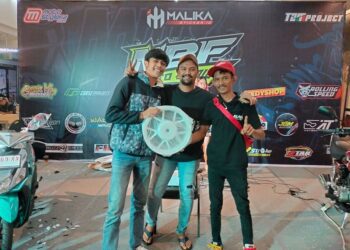 DN Shop Bekasi Bagi Bagi Doorprize Di NBF Moto Show Pekanbaru, Ditemani Nanda Brewok (Offical) & Bro Chepi (Juri Motostylerz)