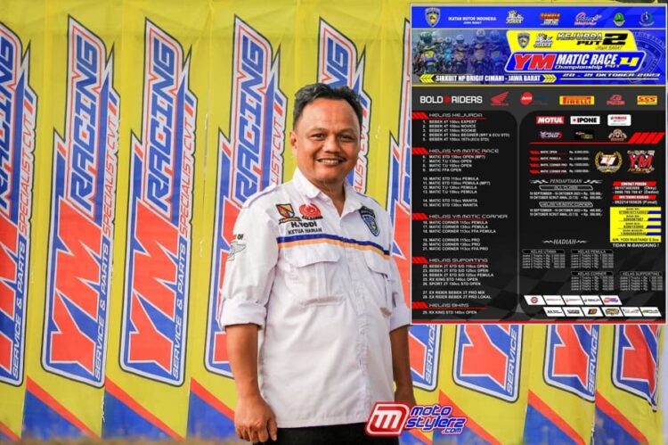 Eksistensi Yodi Rustandi Sebagai Promotor Siap Pentaskan Kejurda Balap IMI Jabar & Seri YM Matic Race di Sirkuit Brigif Cimahi