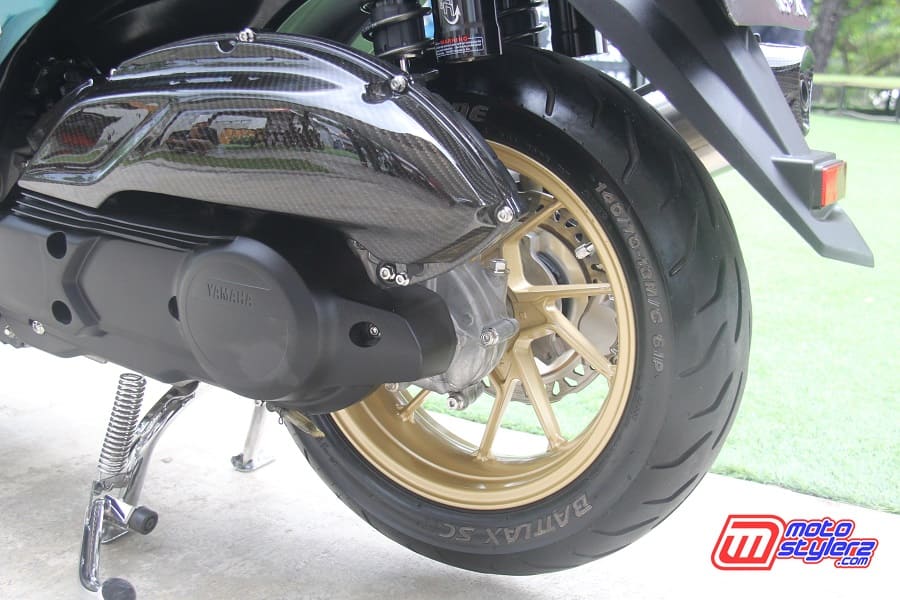 Kaki Kaki-Sporty Bareng Karet Battlax, Air Filter Kevlar Memang Pas