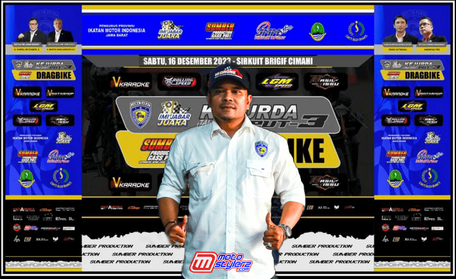 Kang Andreas YBS (IMI Jabar) Kejurda Drag Bike 2023 Sukses Luar Biasa