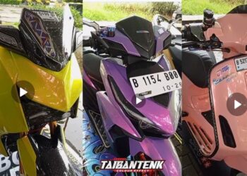 Tiga Modifikasi Berjubah Taibantenk Colour Effect Sukses Jadi Perhatian Pengunjung Kontes MB XX Unisma Bekasi