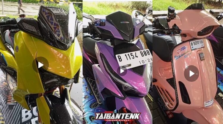 Tiga Modifikasi Berjubah Taibantenk Colour Effect Sukses Jadi Perhatian Pengunjung Kontes MB XX Unisma Bekasi