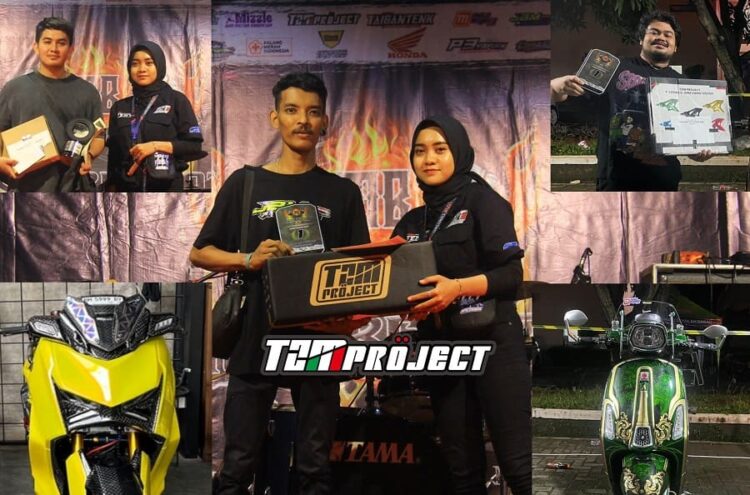 Veny Prilinea (Team Creative TZM Project) Bersama Juara Kontes Mesin Bersatu XX Unisma Bekasi