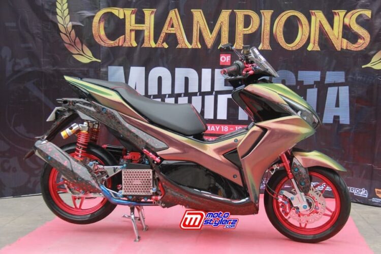 Modifikasi Aerox Bertema Sunmori