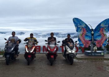 Wakil Jawa Barat Touring Lintas Pulau Meriahkan Gathering Nasional HPCI di Makassar