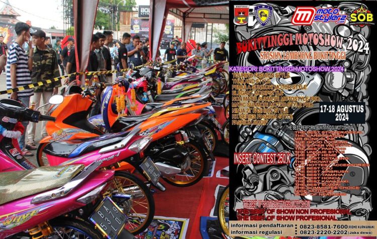 Sambut HUT RI Ke 79, Bukittinggi Motosthow Siap Hadirkan Kemeriahan Party Modifikasi (17-18 Agustus 2024)
