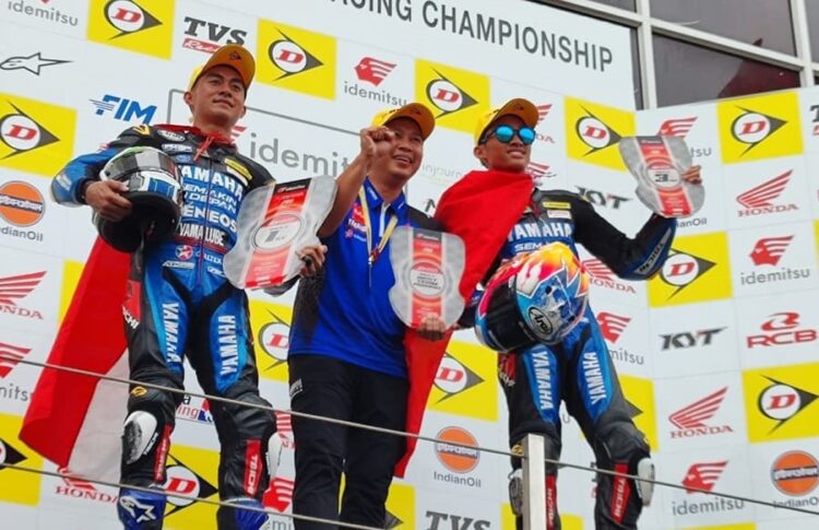 Yamaha Racing Indonesia Dominasi Podium Juara dan ke-3 AP250 Home Race ARRC Mandalika 2024