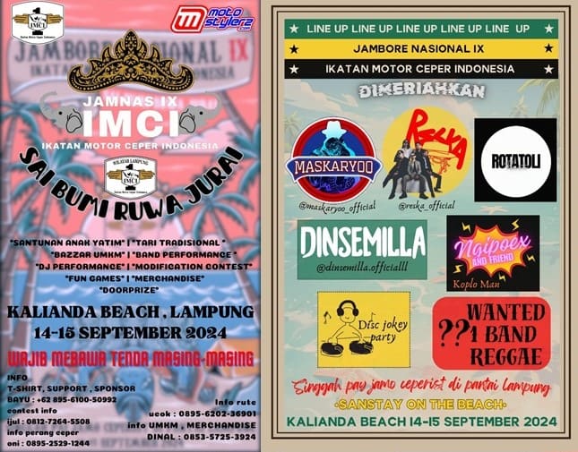 Jamnas IX IMCI (Lampung) Siap Hadirkan Kemeriahan Bareng Motocontes Hingga Hiburan Berkelas