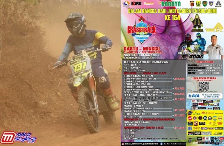Grasstrack Open Sukabumi Ngabumi Siap Hadirkan 7 JU & Hadiah Menarik