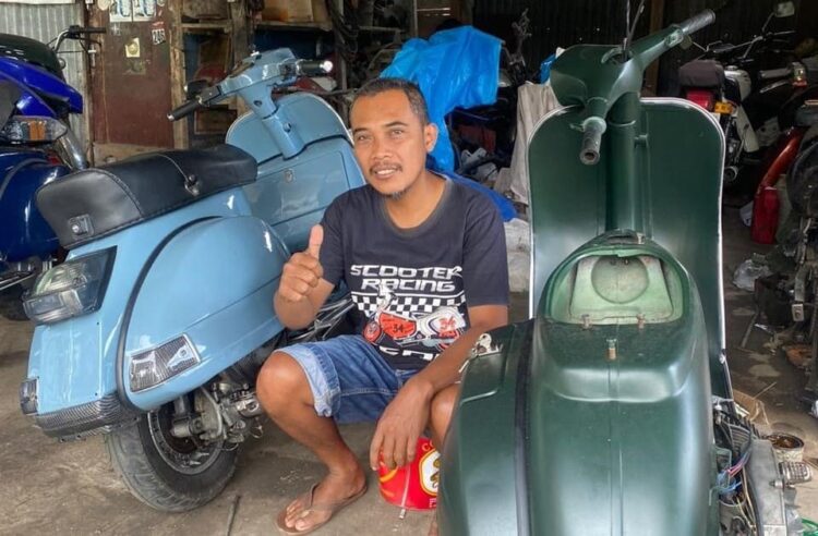Mamat Barlonga, Specialist Restorasi Vespa Kotamobagu