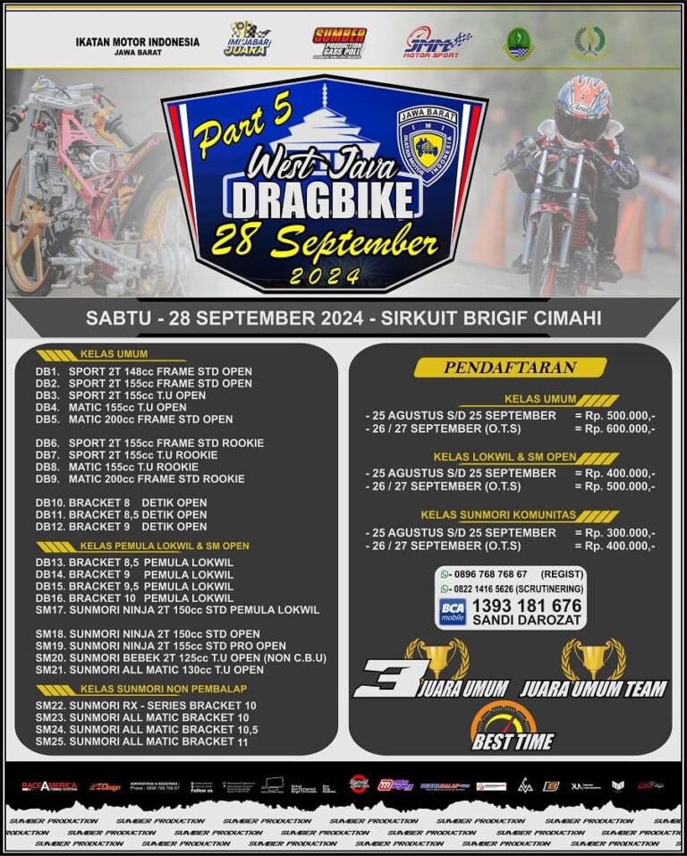 Sumber Production Lanjutkan Seri 5 West Java Drag Bike