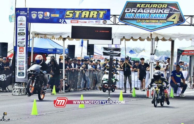 Antusiasme Besar, 457 Stater Semarakan Kejurda Drag Bike Putaran 4 Tasikmalaya