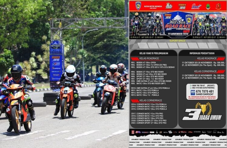 Tiga JU & 21 Kelas Warnai West Java Road Race Championship Cimahi (29 Nov 2024)